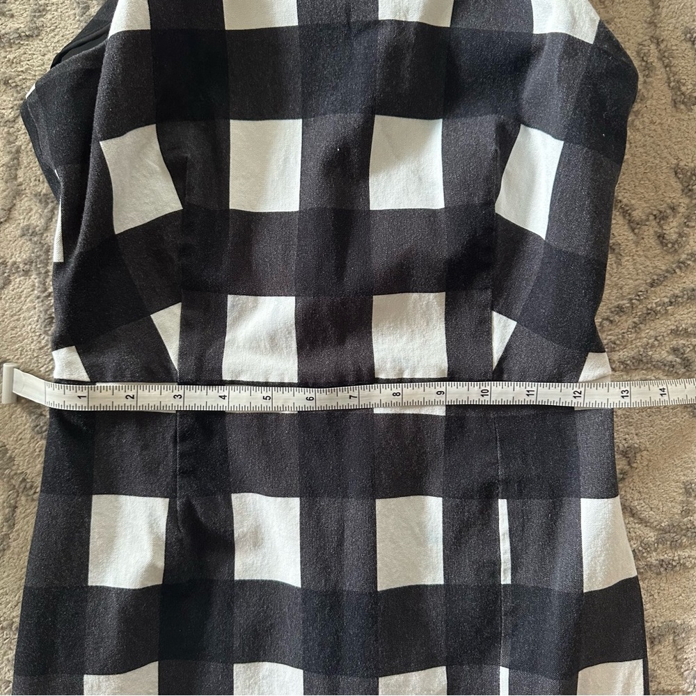 Banana Republic Black and White Halter Sheath Midi Dress - Picture 14 of 15